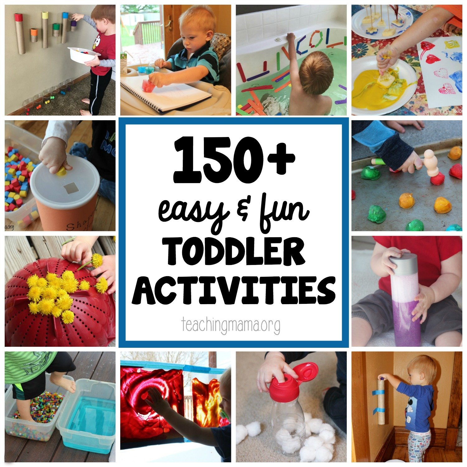 150+ of the Best and Easy Toddler Activities in the World